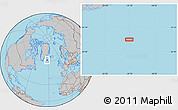 Gray Location Map of the area around 61° 39' 52" N, 32° 13' 30" W