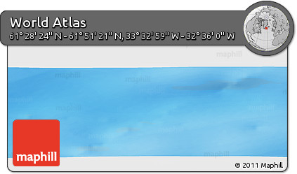 Physical Panoramic Map of the Area around 61° 39' 52" N, 33° 4' 30" W