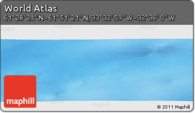 Physical Panoramic Map of the Area around 61° 39' 52" N, 33° 4' 30" W