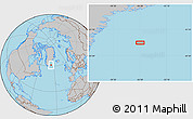 Gray Location Map of the area around 61° 39' 52" N, 36° 28' 30" W