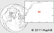 Blank Location Map of the area around 61° 39' 52" N, 37° 19' 30" W