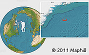 Satellite Location Map of the area around 61° 39' 52" N, 37° 19' 30" W