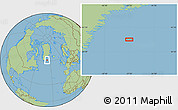 Savanna Style Location Map of the area around 61° 39' 52" N, 37° 19' 30" W