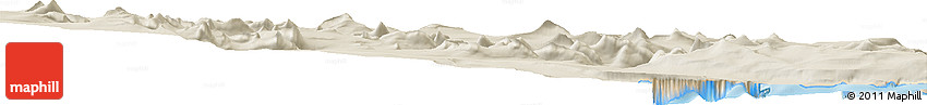 Shaded Relief Horizon Map of the Area around 61° 39' 52" N, 43° 16' 29" W Shaded Relief Horizon Map of the Area around 61° 39' 52" N, 43° 16' 29" W