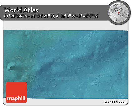 Satellite 3D Map of the Area around 61° 39' 52" N, 4° 10' 30" W