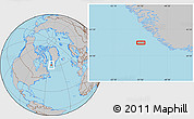 Gray Location Map of the area around 61° 39' 52" N, 51° 46' 29" W