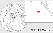 Blank Location Map of the area around 61° 39' 52" N, 54° 19' 30" W