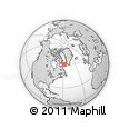 Outline Map of the Area around 61° 39' 52" N, 57° 43' 30" W, rectangular outline