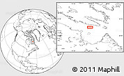 Blank Location Map of the area around 61° 39' 52" N, 67° 55' 30" W