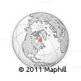 Outline Map of the Area around 61° 39' 52" N, 67° 55' 30" W, rectangular outline