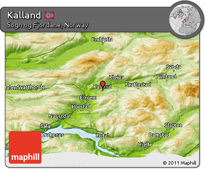 Physical 3D Map of Kalland