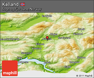 Physical 3D Map of Kalland