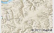 Shaded Relief Map of the area around 61° 39' 52" N, 6° 52' 30" E