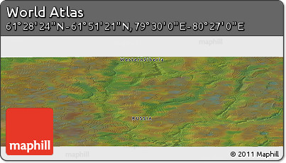 Satellite Panoramic Map of the Area around 61° 39' 52" N, 79° 58' 29" E