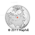 Outline Map of the Area around 61° 39' 52" N, 87° 37' 30" E, rectangular outline
