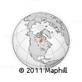 Outline Map of the Area around 61° 39' 52" N, 89° 10' 30" W, rectangular outline