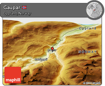 Physical 3D Map of Gaupar