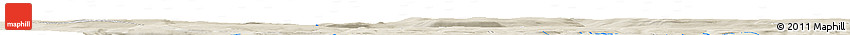 Shaded Relief Horizon Map of the Area around 61° 39' 52" N, 96° 7' 30" E