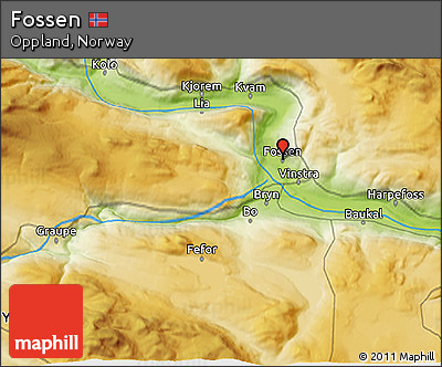 Physical 3D Map of Fossen