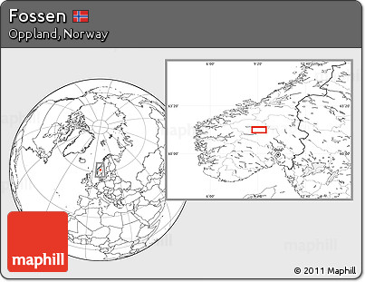 Blank Location Map of Fossen