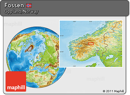 Physical Location Map of Fossen