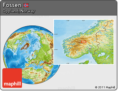 Physical Location Map of Fossen