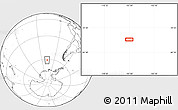 Blank Location Map of the area around 61° 5' 28" S, 107° 1' 30" W