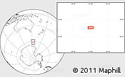 Blank Location Map of the area around 61° 5' 28" S, 153° 4' 29" E