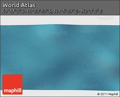 Satellite 3D Map of the Area around 61° 5' 28" S, 161° 34' 29" E