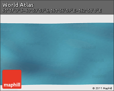 Satellite 3D Map of the Area around 61° 5' 28" S, 162° 25' 30" E