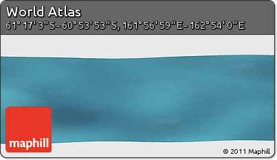 Satellite Panoramic Map of the Area around 61° 5' 28" S, 162° 25' 30" E