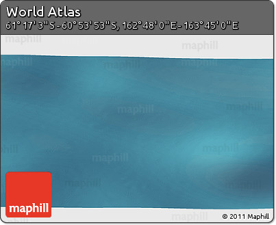 Satellite 3D Map of the Area around 61° 5' 28" S, 163° 16' 30" E