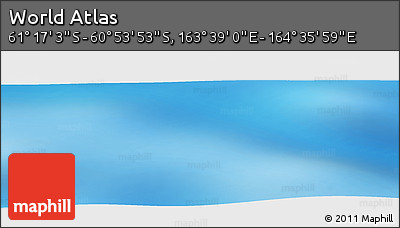 Physical Panoramic Map of the Area around 61° 5' 28" S, 164° 7' 30" E