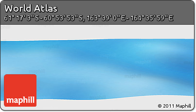 Physical Panoramic Map of the Area around 61° 5' 28" S, 164° 7' 30" E