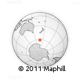 Outline Map of the Area around 61° 5' 28" S, 167° 31' 30" E, rectangular outline