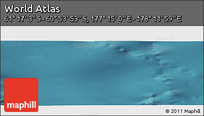 Satellite Panoramic Map of the Area around 61° 5' 28" S, 177° 43' 29" E