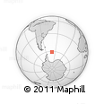 Outline Map of the Area around 61° 5' 28" S, 40° 43' 30" W, rectangular outline
