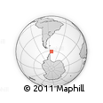 Outline Map of the Area around 61° 5' 28" S, 54° 19' 30" W, rectangular outline
