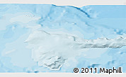 Political 3D Map of the area around 61° 5' 28" S, 55° 10' 29" W
