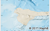 Shaded Relief Map of the area around 61° 5' 28" S, 55° 10' 29" W