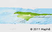 Physical Panoramic Map of the area around 61° 5' 28" S, 55° 10' 29" W