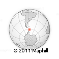 Outline Map of the Area around 61° 5' 28" S, 56° 52' 30" W, rectangular outline
