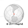 Outline Map of the Area around 61° 5' 28" S, 64° 31' 30" W, rectangular outline