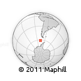 Outline Map of the Area around 61° 5' 28" S, 77° 16' 30" W, rectangular outline