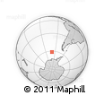 Outline Map of the Area around 61° 26' 8" S, 100° 13' 29" W, rectangular outline
