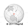Outline Map of the Area around 61° 26' 8" S, 157° 19' 29" E, rectangular outline