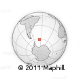 Outline Map of the Area around 61° 26' 8" S, 36° 28' 30" W, rectangular outline