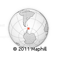 Outline Map of the Area around 61° 26' 8" S, 53° 28' 30" W, rectangular outline
