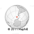 Outline Map of the Area around 61° 26' 8" S, 82° 22' 30" W, rectangular outline