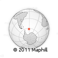 Outline Map of the Area around 61° 46' 42" S, 31° 22' 30" W, rectangular outline